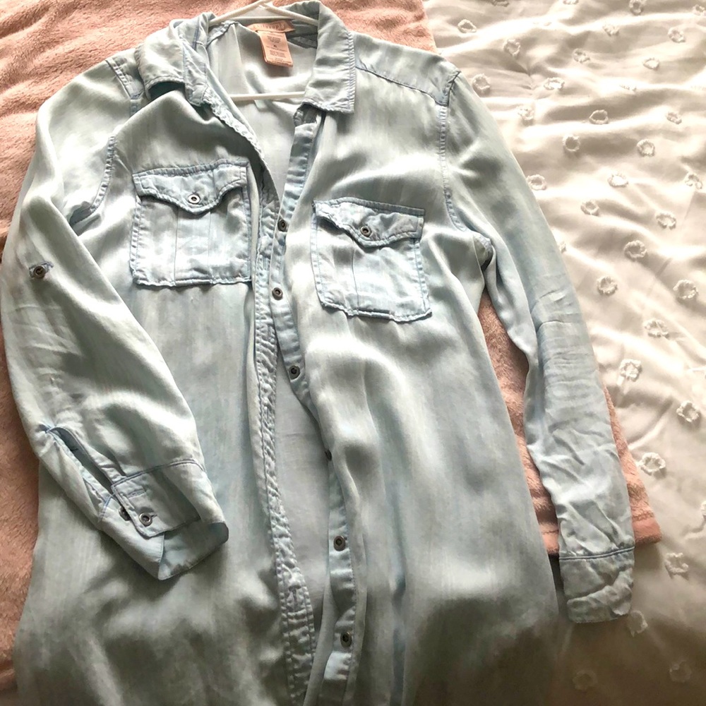 Denim cardigan